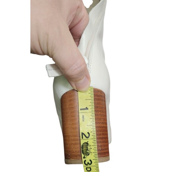 SANDRO Authentic off white Sacha boots/ Ankle Boots Size EU39/US8.5 - Picture 13 of 14